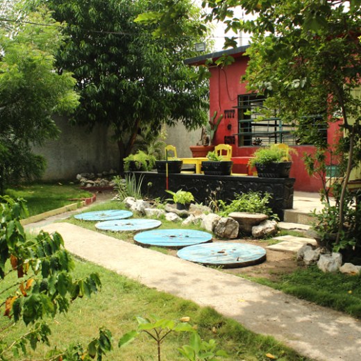 A look at the outside of the Tuff Gong Record Shop