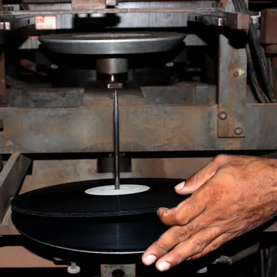 A look into the vinyl pressing process at Tuff Gong
