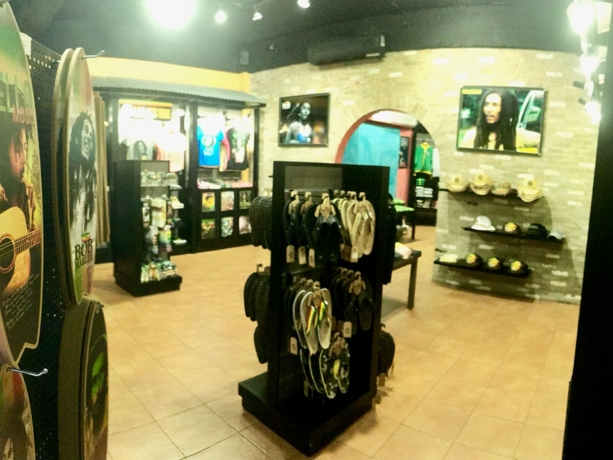 Another look inside the Bob Marley gift shop