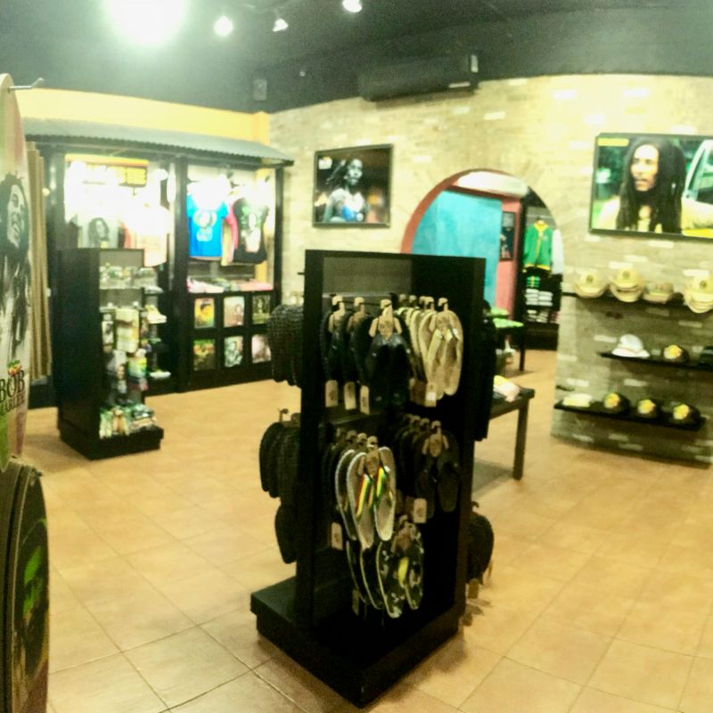 Another look inside the Bob Marley gift shop